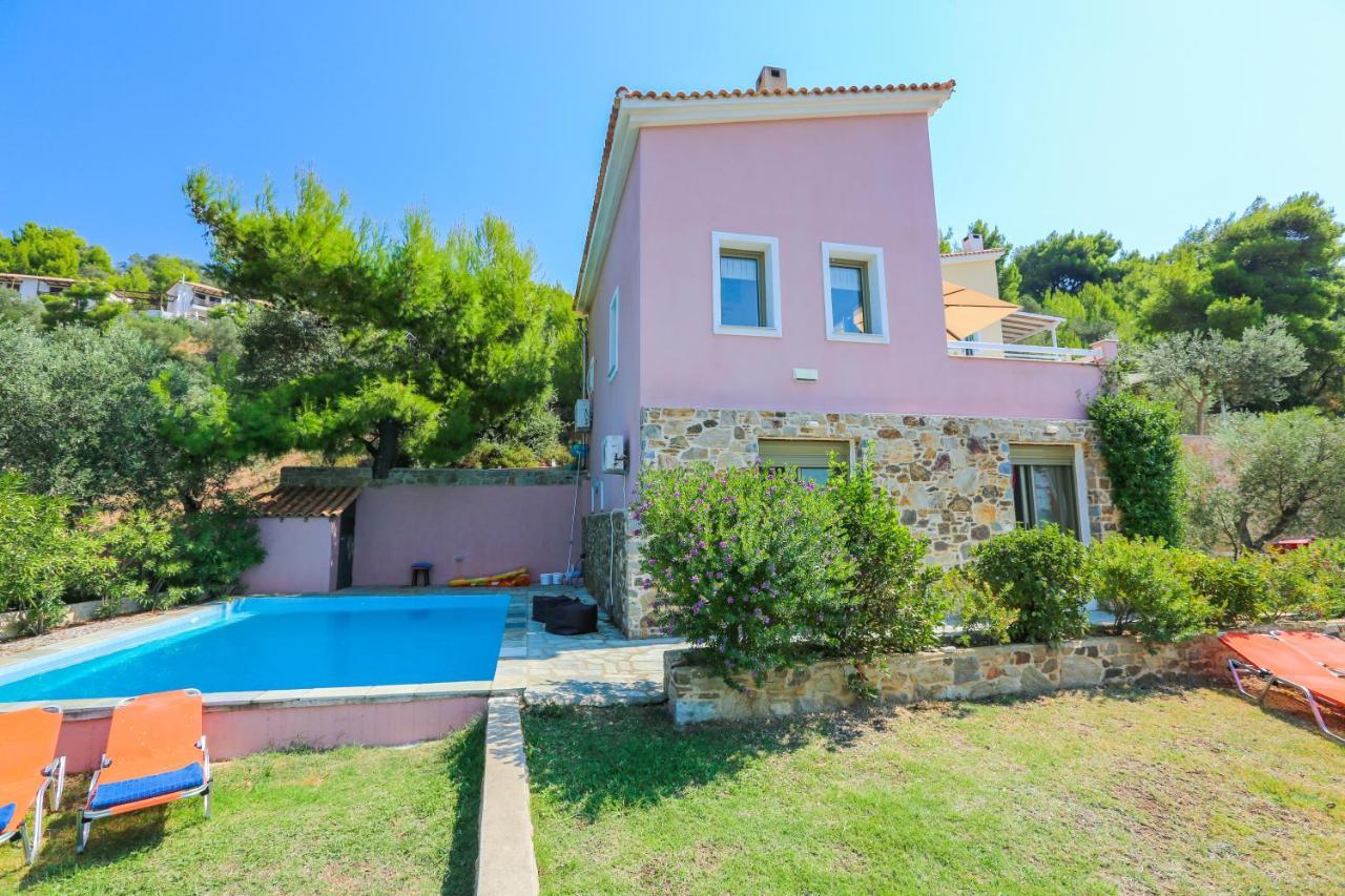 Skiathos Seaview Villa With Pool Punta 外观 照片
